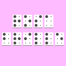 "Rosa Brille" übersetzt in Braille