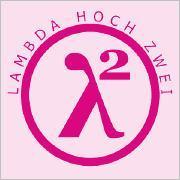 Logo von Lambda hoch zwei