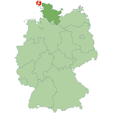 Deutschlandkarte, Lage von Sylt